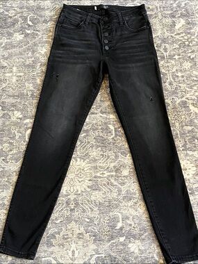 Kut from the Kloth Black High-Rise Skinny Jeans